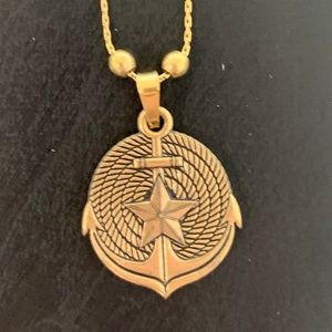 Authentic Alex and Ani Adjustable Anchor Necklace